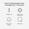 Cricut Cold-Activated, Color-Changing Vinyl – Light Pink/Magenta, 2ft Roll of Permanent Vinyl (12’x24′)(Light Pink/Magenta)