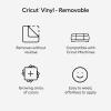 Cricut Removable Vinyl, Black | 3-Pack of 4ft Rolls (12″ x 48″) – Compatible with Maker & Explore Machines(White)