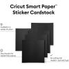 Cricut Smart Paper Sticker Cardstock – 10 Sheets – 13in x 13in – Adhesive Paper for Stickers – Compatible with Cricut Explore 3/Maker 3 – White(Black)