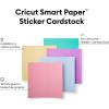 Cricut Smart Paper Sticker Cardstock – 10 Sheets – 13in x 13in – Adhesive Paper for Stickers – Compatible with Cricut Explore 3/Maker 3 – White(Pastels)