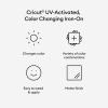 Cricut UV-Activated, Color-Changing Iron-On White – Violet(White to Yellow)