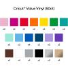 Cricut Value Permanent Vinyl, Rainbow Sampler 12in x 12in (25 ct)(50-Pack)