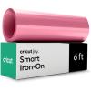 Cricut Smart Iron On for Joy Machine, Royal Blue (5.5in x 6ft) – HTV Heat Transfer Vinyl – Matless Cutting for Long cuts(Pink)