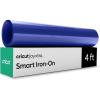 Cricut Smart Iron On for Joy Xtra Machine, White (9.5in x 4ft) – HTV Heat Transfer Vinyl – Matless Cutting for Long cuts(Royal Blue)