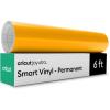 Cricut Smart Permanent Vinyl for Joy Xtra Machine, White (9.5in x 6ft Roll)(Maize Yellow)