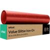 Cricut Value Glitter Iron On, Pink (10in x 8ft roll) – HTV Heat Transfer Vinyl(Red)