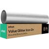 Cricut Value Glitter Iron On, Pink (10in x 8ft roll) – HTV Heat Transfer Vinyl(Silver)