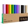 Cricut Value Glitter Iron On, Sampler Pack (10in x 12in, 6 Sheets) – HTV Heat Transfer Vinyl(Rainbow Sampler)