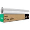 Cricut Value Permanent Vinyl, Matte Silver (12in x 20ft Roll)(Glossy White)