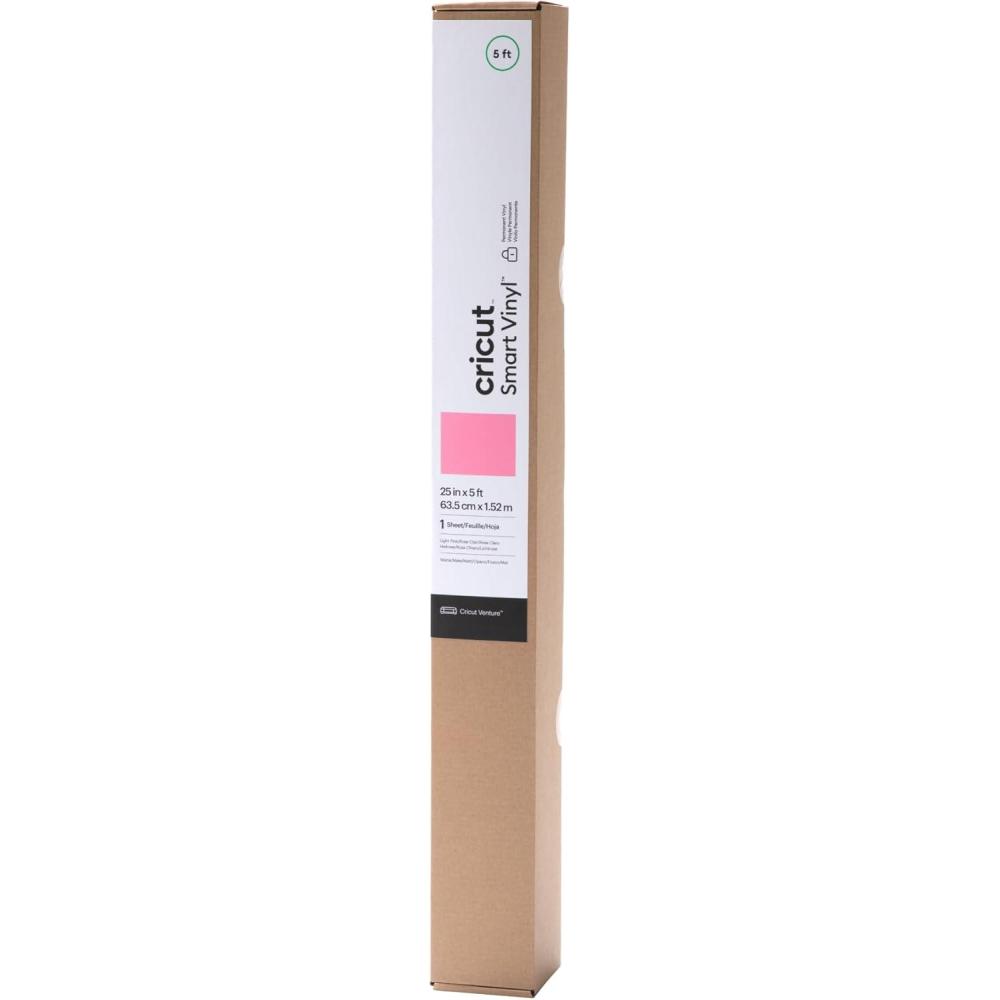 imageCricut Smart Vinyl Permanent  Light Pink 25 in x 5 ft  Compatible with Cricut Venture
