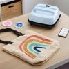 Cricut EasyPress 3 Zen Blue -9″ x 9″ Heat Iron On HTV Press Machine, For Personalized Gifts, DIY Projects, Custom Totes Bags T-Shirts Apparel Tees and Hoodies with Even Temperature Control Sublimation(Heat Press)