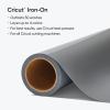 Cricut Everyday Iron On – 12” x 12ft – HTV Vinyl for T-Shirts – Use with Cricut Explore Air 2/Maker, StrongBond Guarantee, Outlast 50+ Washes, Black(Gray)