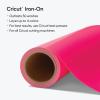 Cricut Everyday Iron On – 12” x 12ft – HTV Vinyl for T-Shirts – Use with Cricut Explore Air 2/Maker, StrongBond Guarantee, Outlast 50+ Washes, Black(Neon Pink)