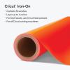 Cricut Everyday Iron On – 12” x 12ft – HTV Vinyl for T-Shirts – Use with Cricut Explore Air 2/Maker, StrongBond Guarantee, Outlast 50+ Washes, Black(Orange)