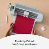 Cricut Everyday Iron On – 12” x 12ft – HTV Vinyl for T-Shirts – Use with Cricut Explore Air 2/Maker, StrongBond Guarantee, Outlast 50+ Washes, Black(Red)