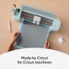 Cricut Everyday Iron On – 12” x 12ft – HTV Vinyl for T-Shirts – Use with Cricut Explore Air 2/Maker, StrongBond Guarantee, Outlast 50+ Washes, Black(Silver)