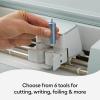 Cricut Explore 3 & Digital Content Library Bundle – Includes 30 Images in Design Space App – 2X Faster DIY Cutting Machine for All Crafts, Cuts 100+ Materials Blue(Explore 3)