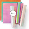Cricut Holographic Sparkle Iron On, Ultimate Sampler – 3 Sheets (12″x12″) – HTV Heat Transfer Vinyl for Shirts, Apparel, Hats & More – Compatible with Cricut EasyPress & Machines(Ultimate Sampler)