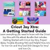 Cricut Joy Xtra Machine with Printable Sticker Paper and Card Kit Bundle – Sticker Making Set with Cutting Machine, DIY Greeting Cards with Pens and Envelopes, Craft Cutting Mats, Tools and Materials(Beginner Vinyl and Labels)