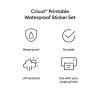 Cricut Printable Waterproof Sticker Set, 20 Transparent Sheets (8.5″ x 11″) – Compatible with Inkjet Printers – For Joy Xtra, Explore, & Maker Machines