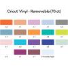 Cricut Removable Vinyl – Ultimate Sampler, 12×12 Vinyl Sheets and Transfer Tapes, No Residue or Marks, Removable Adhesive Vinyl for Cricut Machines, (Pack of 70 with 40+ Colors)(Ultimate Sampler)