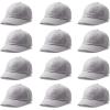 Cricut Ball Cap Hat Blanks – Gray (12ct) – for Sublimation & HTV Vinyl Projects – Compatible with Cricut Hat Press(Gray)