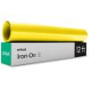 Cricut Everyday Iron On – 12” x 12ft – HTV Vinyl for T-Shirts – Use with Cricut Explore Air 2/Maker, StrongBond Guarantee, Outlast 50+ Washes, Black(Neon Yellow)