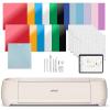Cricut Explore 4 – Smart Cutting Machine (Seashell) | Engagement Bundle – Includes Smart Vinyl, Cardstock, Transfer Tape, Iron On HTV, Mat, Pens, Tool Kit, & 25 Images in Design Space App(Engagement Bundle)