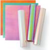 Cricut Holographic Sparkle Iron On, Ultimate Sampler – 3 Sheets (12″x12″) – HTV Heat Transfer Vinyl for Shirts, Apparel, Hats & More – Compatible with Cricut EasyPress & Machines(Ultimate Sampler)