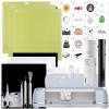 Cricut Maker 3 & Digital Content Library Bundle – Includes 30 Images in Design Space App – Smart Cutting Machine, 2X Faster & 10X Cutting Force, Cuts 300+ Materials, Blue(Vinyl Starter Kit)