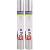 Cricut Sportflex Iron On – Silver, 2-Pack of 2ft Rolls (12″x24″), HTV Heat Transfer Vinyl for Sportswear (Polyester & Nylon) – Compatible Heat Press + Maker & Explore Machines(Silver)