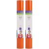Cricut Sportflex Iron On – Silver, 2-Pack of 2ft Rolls (12″x24″), HTV Heat Transfer Vinyl for Sportswear (Polyester & Nylon) – Compatible Heat Press + Maker & Explore Machines(Orange)